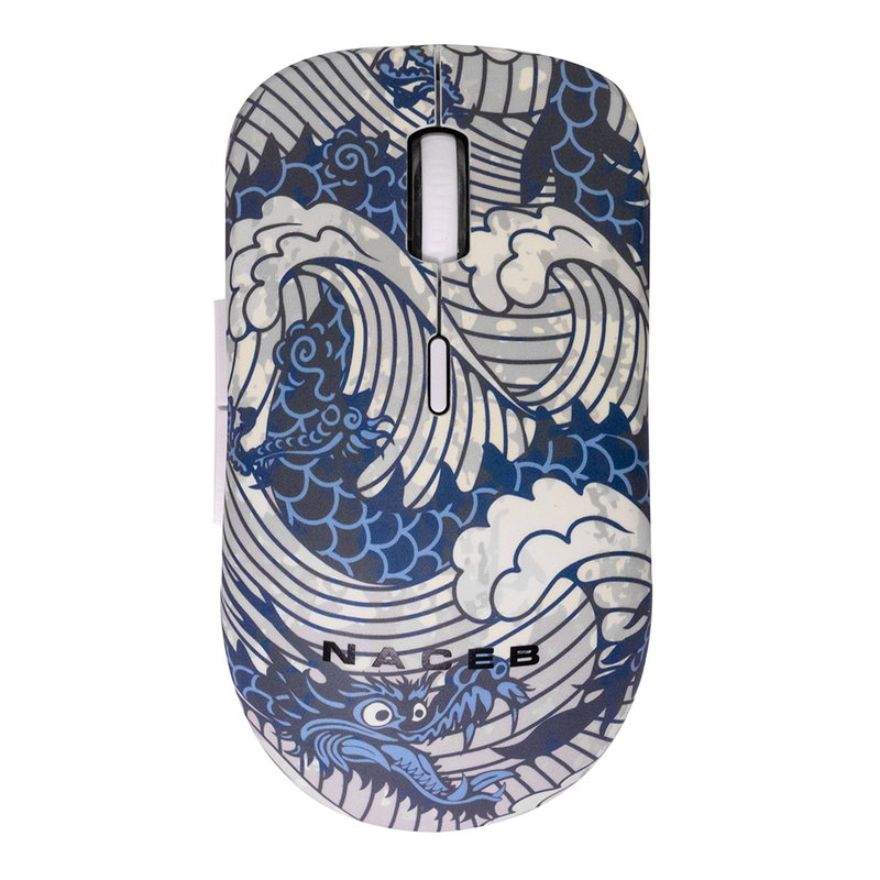 MOUSE INALAMBRICO NACEB (NA-0138A) DISEÑO IMPRESO, USB 2.4, 1600DPI, 3*BOTONES+RUEDA-1