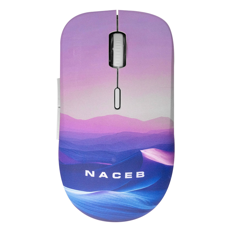 MOUSE INALAMBRICO NACEB (NA-0138B) DISEÑO IMPRESO, USB 2.4, 1600DPI, 3*BOTONES+RUEDA-1