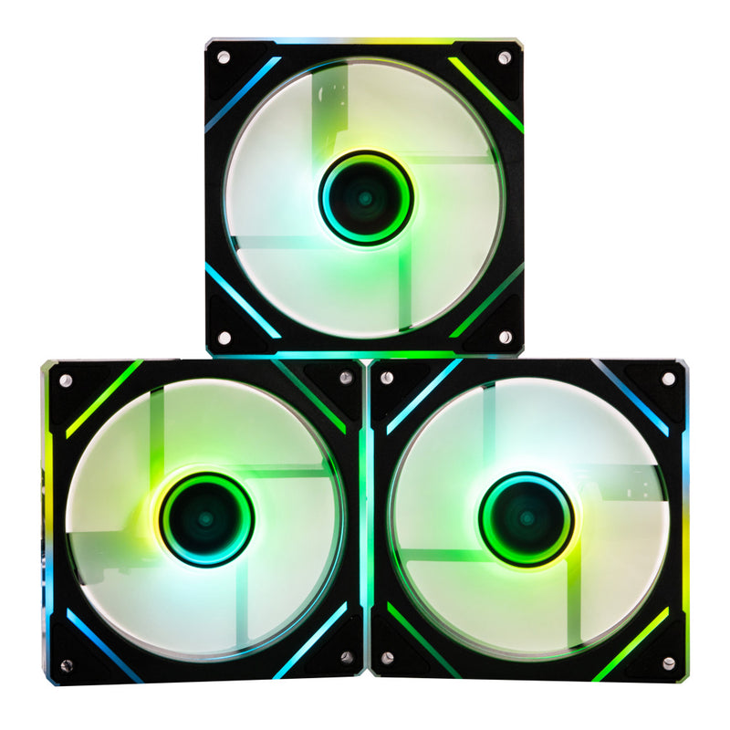 VENTILADOR P/GABINETE NACEB (NA-0650N) KIT 3*FAN, 120MM, ARGB, NEGRO-3
