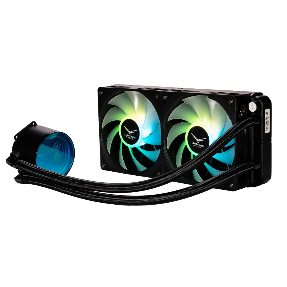 VENTILADOR P/CPU NACEB (NA-0651) ARTICO 240, 240MM, 2*FAN, ARGB, ENFRIAMIENTO LIQUIDO-1