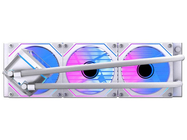 VENTILADOR P/CPU NACEB (NA-0657B) ENFRIAMIENTO LIQUIDO BOREAL, 360MM, PANTALLA LCD 2.8", ARGB, BLANCO