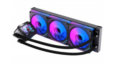 VENTILADOR P/CPU NACEB (NA-0657N) ENFRIAMIENTO LIQUIDO BOREAL, 360MM, PANTALLA LCD 2.8", ARGB, NEGRO