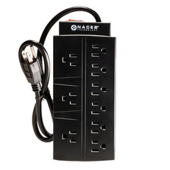 SUPRESOR DE PICOS NACEB (NA-0707) BARRA, 9 CONTACTOS, MAX, 1875 WATTS, CON SWITCH DE REINICIO-1