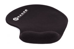 MOUSE PAD NACEB (NA-549NE) CON SOPORTE DE GEL, DE FIBRA ELASTICA, ANTIDERRAPANTE, NEGRO-1