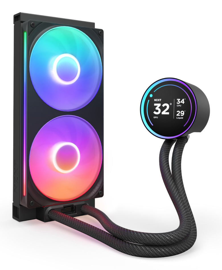 VENTILADOR P/CPU NZXT (RL-KR28E-B2) KRAKEN ELITE 280 RGB V2 LCD, 280MM, 20RPM,  NEGRO-2