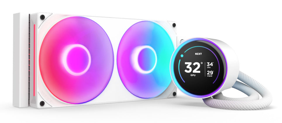 VENTILADOR P/CPU NZXT (RL-KR28E-W2) KRAKEN ELITE 280 RGB V2 LCD, 280MM, 20RPM, BLANCO