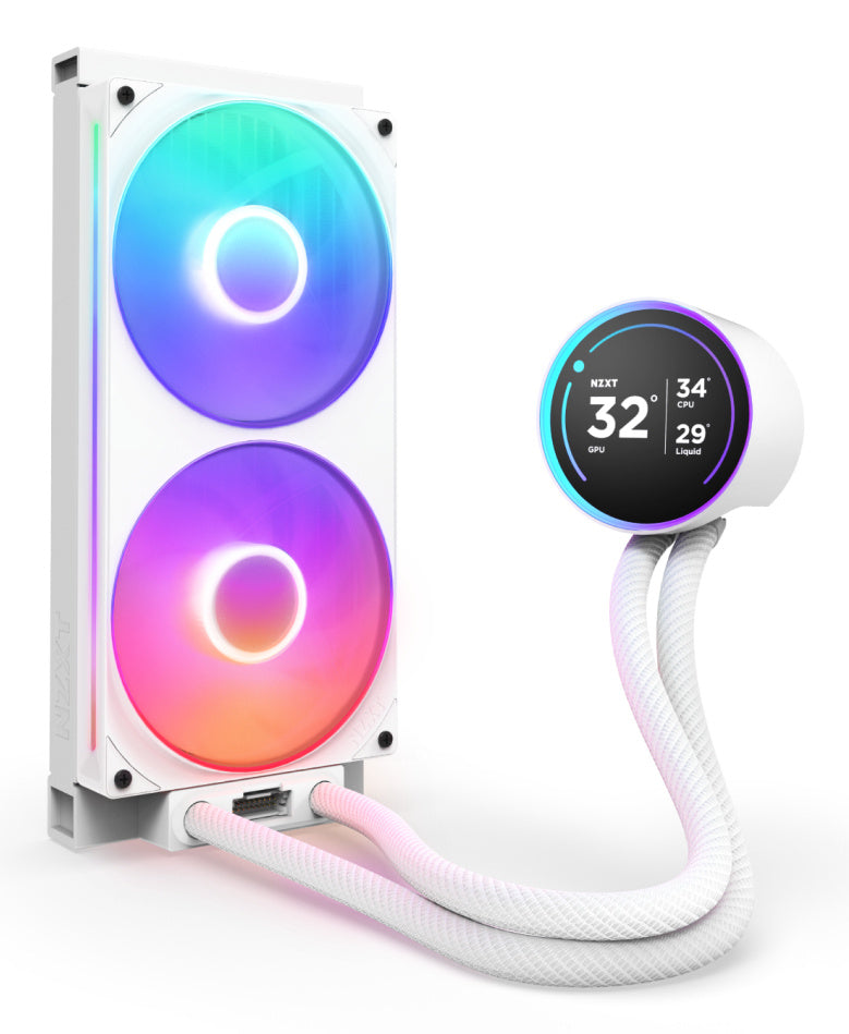 VENTILADOR P/CPU NZXT (RL-KR28E-W2) KRAKEN ELITE 280 RGB V2 LCD, 280MM, 20RPM, BLANCO