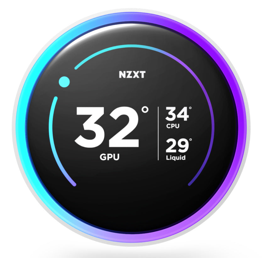 VENTILADOR P/CPU NZXT (RL-KR36E-W2) KRAKEN ELITE 360 RGB V2 LCD, 360MM, 2800RPM, BLANCO