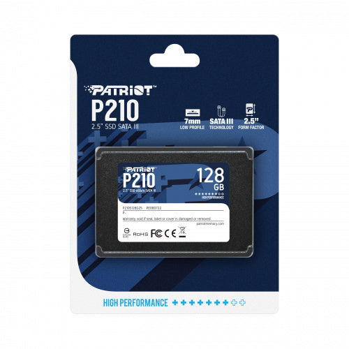 UNIDAD SSD 2.5" PATRIOT 128GB,(P210S128G25) BURST