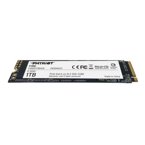 UNIDAD SSD M.2 PATRIOT 1TB (P300P1TBM28) P300, PCI