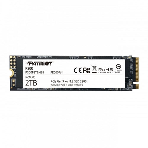 UNIDAD SSD M.2 PATRIOT 2TB (P300P2TBM28) P300, PCI