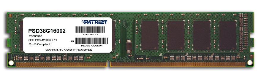 MEMORIA DIMM DDR3 PATRIOT (PSD38G16002) SIGNATURE 8GB 1600MHZ,CL11