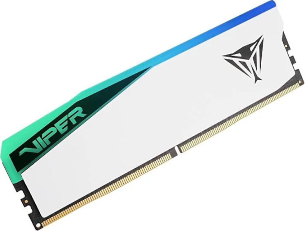 MEMORIA DIMM DDR5 PATRIOT (PVER532G60C30W) 32GB (1 X 32GB)VIPER ELITE 5 RGB DDR5 6000MTS, CL30 BLANCO, RGB