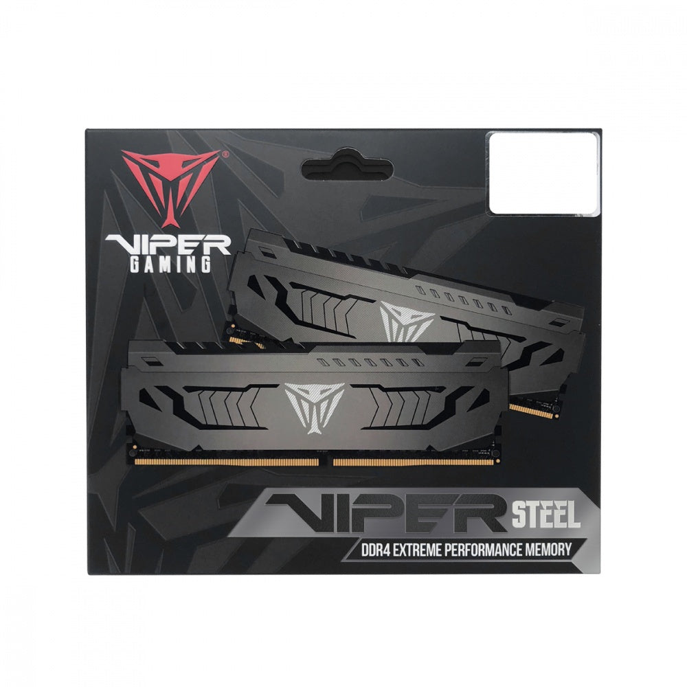 MEMORIA DIMM DDR4 PATRIOT (PVS416G400C9K)VIPER  STEEL 16GB 4000MHZ (2X8GB) GRAY HEATSINK, CL19