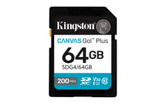MEMORIA SD SDXC KINGSTON 64GB (SDG4/64GB) CANVAS GO PLUS, UHS-I, CLASS 10-1