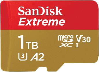 MEMORIA MICROSD SDXC SANDISK 1TB (SDSQXAV-1T00-GN6MA) EXTREME, UHS-I, V30, U3, A2, C/ADAPTADOR