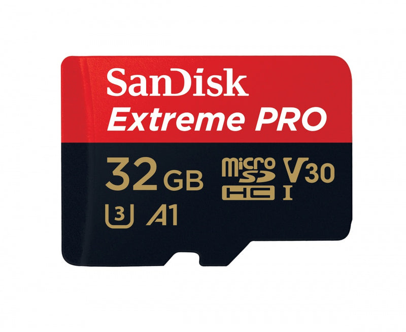 MEMORIA MICROSD SDXC SANDISK 32GB (SDSQXCG-032G-GN6MA) EXTREME PRO, UHS-I, V30, U3, A1, C/ADAPTADOR-1