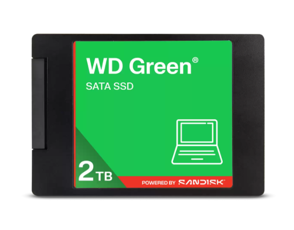UNIDAD SSD 2.5" WD 2TB (WDS200T5G0A) GREEN, SATA3, 7MM, 3D NAND-1