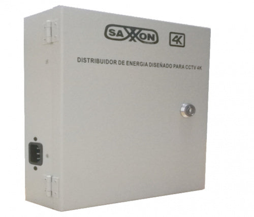 FUENTE DE PODER SAXXON (PSU1220-D16H) REGULADA,12V, PARA 16 CAMARAS, FILTRO DE RUIDO