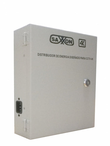 FUENTE DE PODER SAXXON (PSU1220-D16H) REGULADA,12V, PARA 16 CAMARAS, FILTRO DE RUIDO