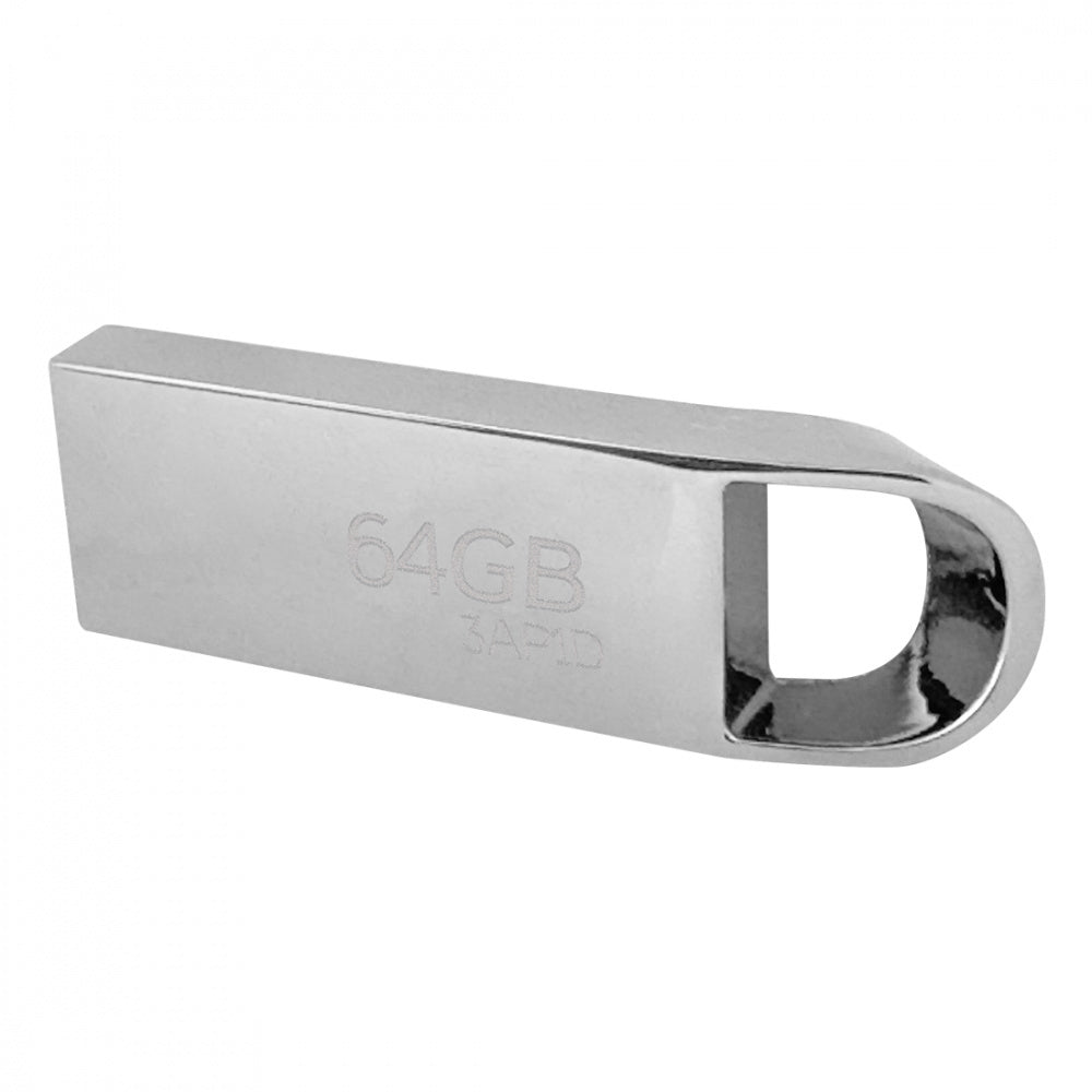 MEMORIA USB STYLOS (STMUS564B) 64GB, ST500, USB 2.0, METAL PLATA-2