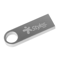 MEMORIA USB STYLOS (STMUSB5B) 128GB, ST100, USB 2.0, METAL PLATA-1