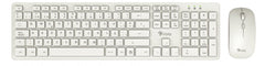 KIT TECLADO Y MOUSE INALAMBRICO STYLOS (STPKTM5W),105 TECLAS,MOUSE 2 BOTONES,1600DPI,USB NANO,BLANCO-1