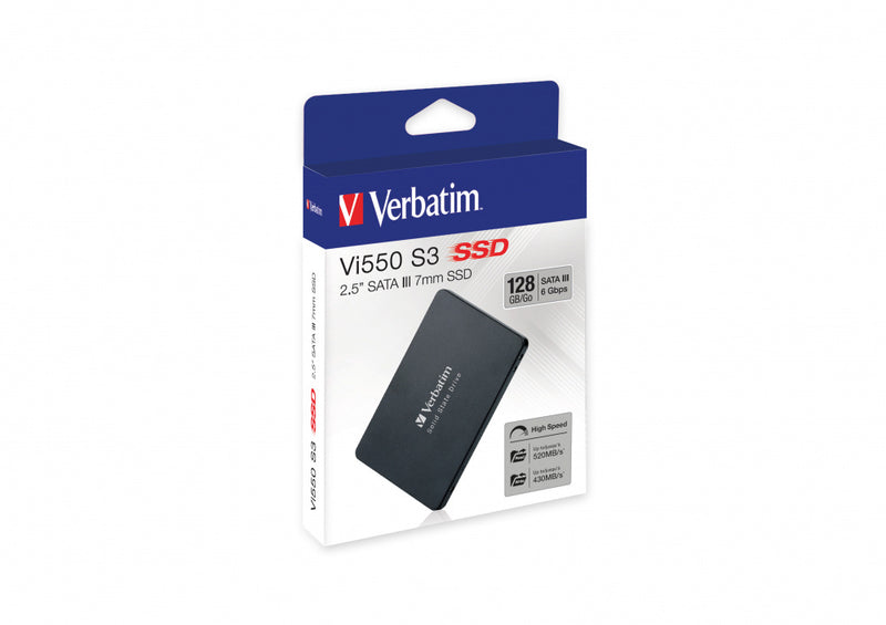 UNIDAD SSD 2.5" VERBATIM 128GB (49350) VI550, SATA3, 7MM-1