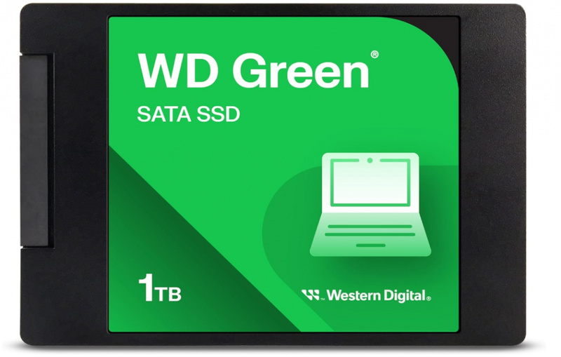 UNIDAD SSD 2.5" WD 1TB (WDS100T5G0A) GREEN, SATA3, 7MM, 3D NAND-1