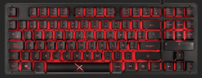 TECLADO XZEAL (XSATGA1B) XST-300, ALAMBRICO, MEMBRANA, 88 TECLAS, 60%, LED MULTICOLOR, USB, NEGRO-1