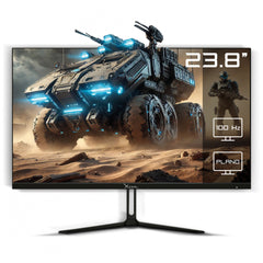MONITOR LED XZEAL 23.8" (XSPMG08B) 1920*1080 FULL HD, PLANO VA, 100HZ, 5MS, HDMI, VGA,NEGRO-1
