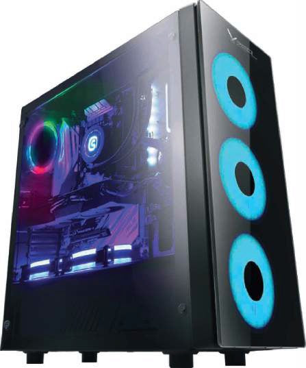 GABINETE XZEAL (XZCGB12B) XZ110-1, MICRO ATX,CRISTAL,1*USB 3.0,1*USB 2.0,3*VENT RGB,SIN FUENTE,NEGRO