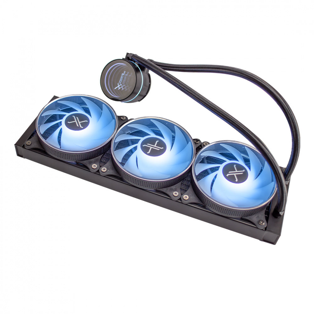 VENTILADOR P/CPU XZEAL (XZCO411B) ARGB,ENFRIAMIENTO LIQUIDO,3 VENT,120MM,NEGRO