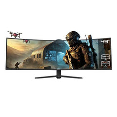 MONITOR XZEAL 49" (XZMO491B) XZ4900, 5120*1440, VA, CURVO, 120HZ, 1MS,HDMI,DP,NEGRO-1