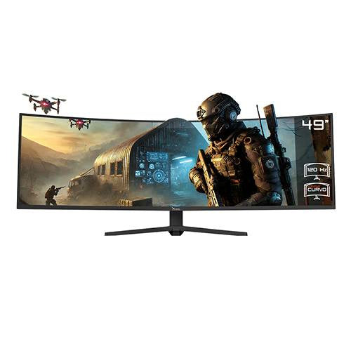 MONITOR XZEAL 49" (XZMO491B) XZ4900, 5120*1440, VA, CURVO, 120HZ, 1MS,HDMI,DP,NEGRO-1