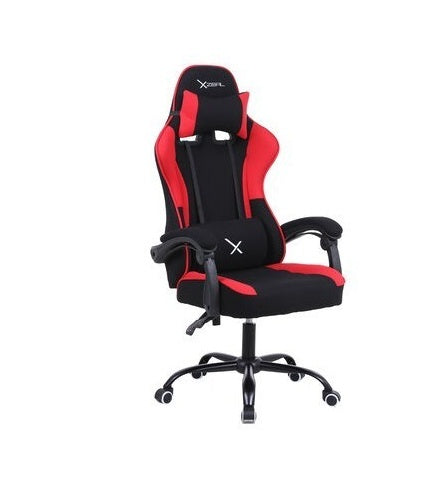 SILLA GAMER XZEAL (XZSXZ20R) TELA, RECLINABLE 140°, BRAZOS FIJOS, HASTA 115KG, PISTON CLA. 3, RGB, NEGRO/ROJO