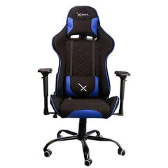 SILLA GAMER XZEAL (XZSXZ25A) TELA, RECLINABLE 180°BRAZOS 4D, HASTA 150 KG, PISTON CLA. 4, NEGRO/AZUL-1