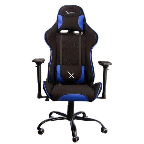 SILLA GAMER XZEAL (XZSXZ25A) TELA, RECLINABLE 180°BRAZOS 4D, HASTA 150 KG, PISTON CLA. 4, NEGRO/AZUL-1