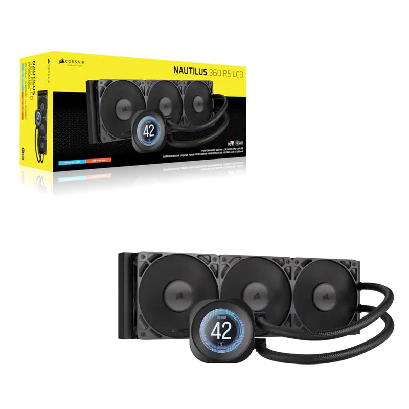 VENTILADOR P/CPU CORSAIR (CW-9061033-WW) NAUTILUS 360 RS LCD-1