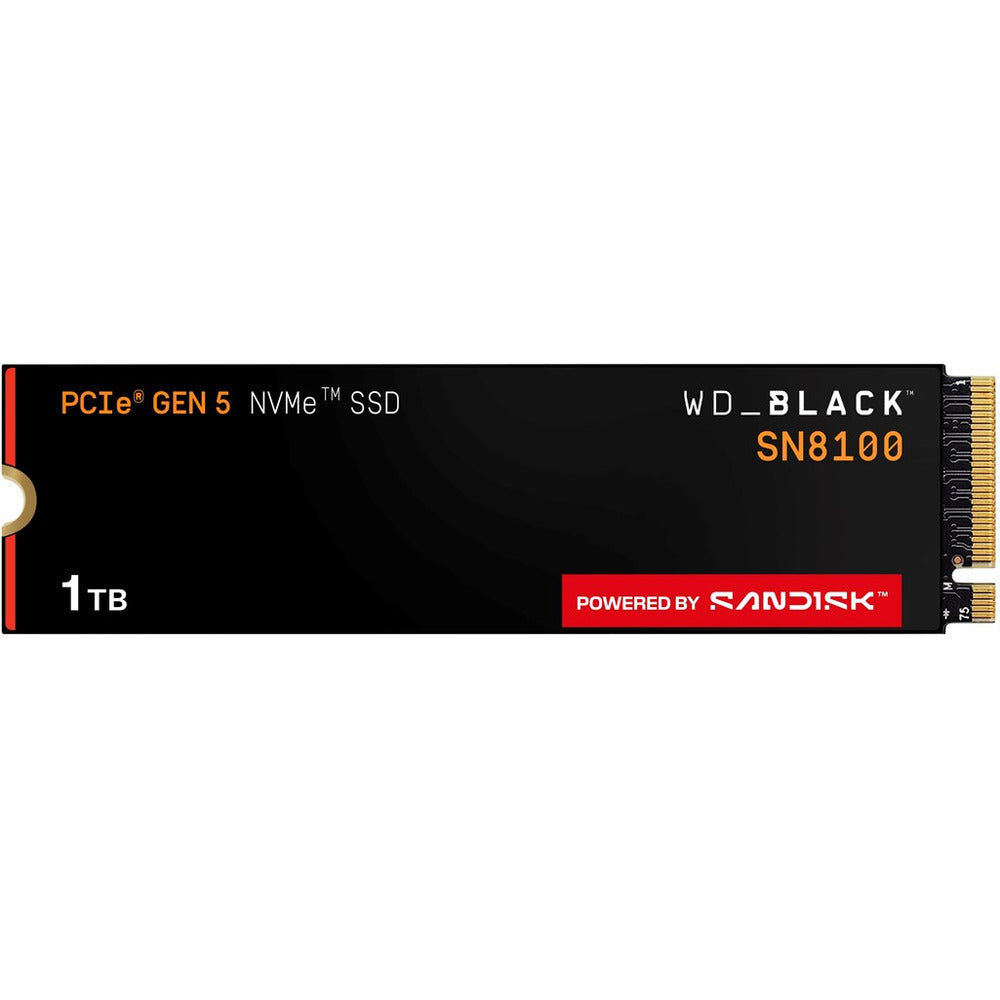 UNIDAD SSD M.2 WD 1TB (WDS100T1X0M) BLACK SN8100, PCI EXPRESS 4.0, NVME, 2280, 14900MB/S