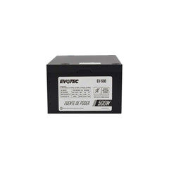 FUENTE DE PODER EVOTEC (EV-500) 500W,24 PINES,2 SATA,EMPAQUE INDIVIDUAL-1
