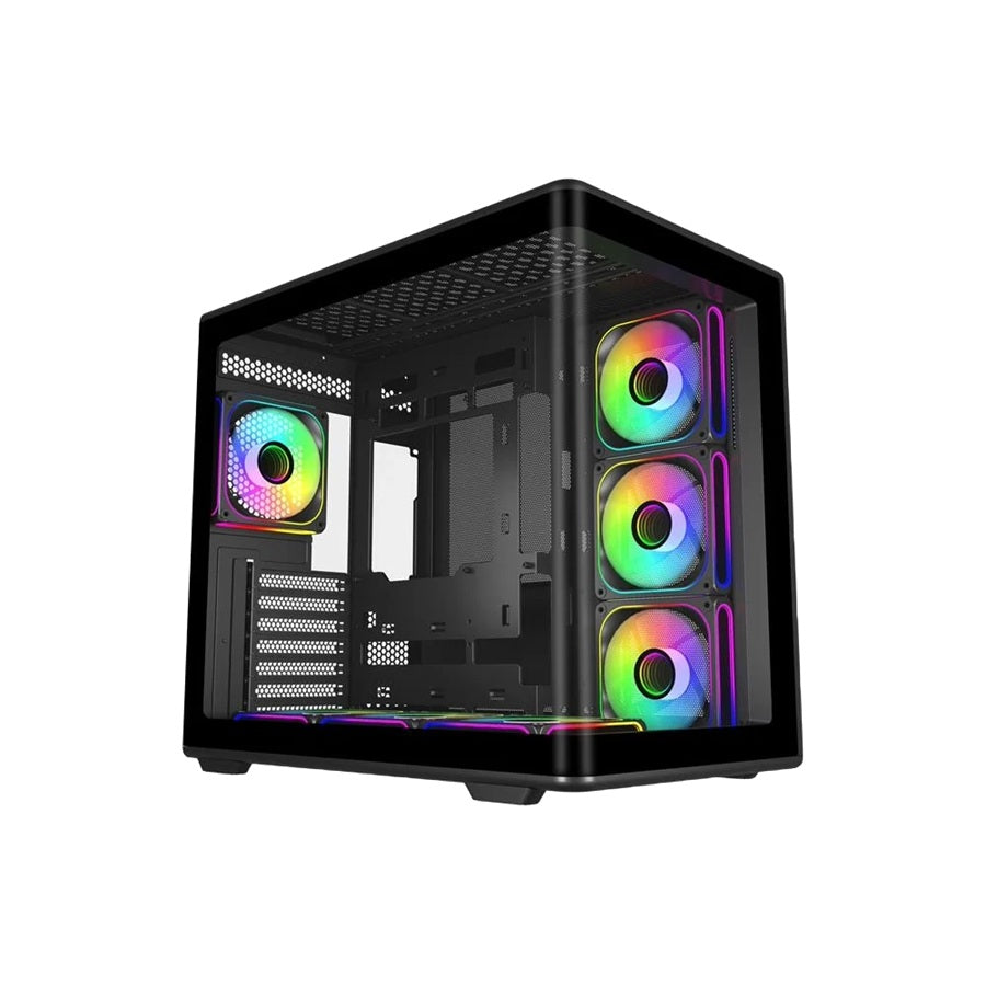 GABINETE COOLER MASTER (E600-KGNN-S02) ELITE 600 BLACK 7 FAN*ARGB INCLUIDOS,S/FUENTE