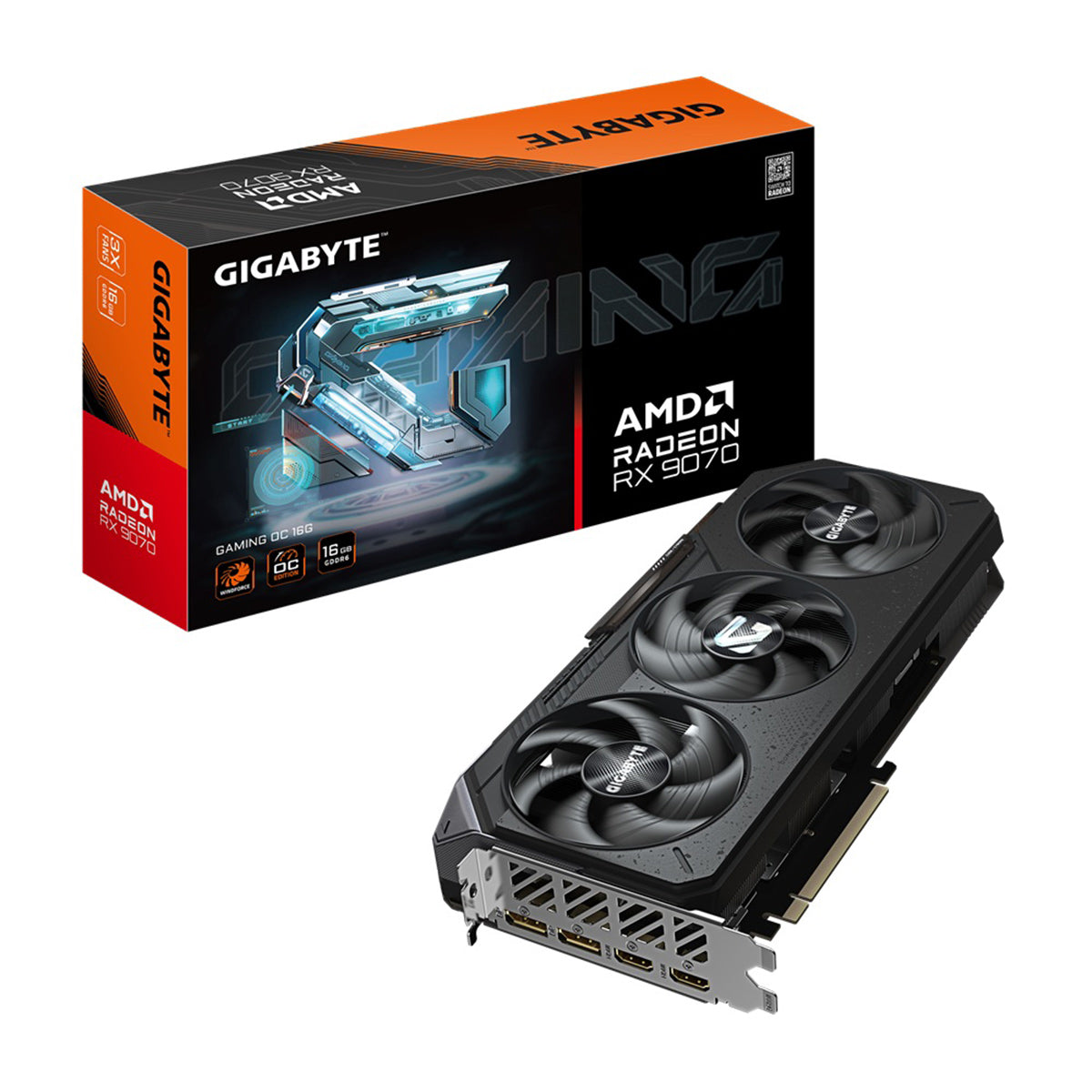 TARJETA DE VIDEO GIGABYTE (GV-R9070GAMING OC-16GD) RX 9070, 16GB, GDDR6,HDMI,DP-2