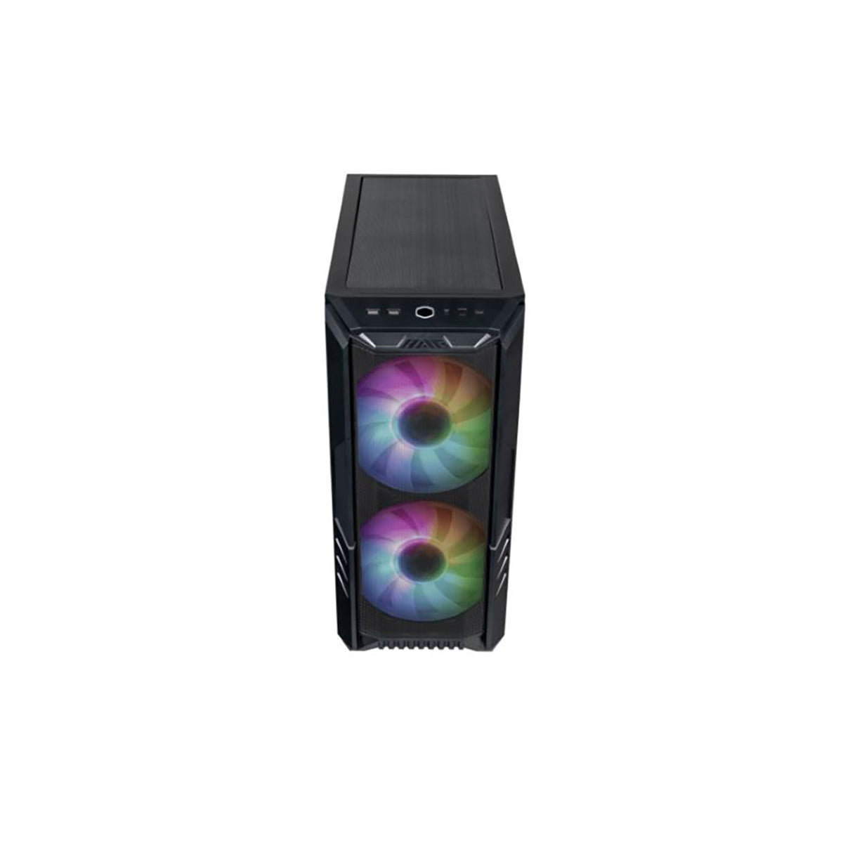 GABINETE COOLER MASTER (H500-KGNN-S00)MASTERBOX H500,MALLA,VIDRIO TEMP,USB/C,ARGB,ATX,NEGRO,S/FUENTE