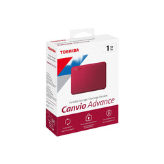 DISCO DURO EXTERNO TOSHIBA HDTCA10XR3AA 1TB ROJO