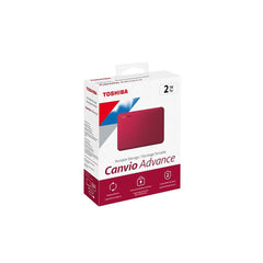 DISCO DURO EXTERNO TOSHIBA 2TB 2.5" (HDTCA20XR3AA) ADVANCE V10 ROJO USB 3.0-1