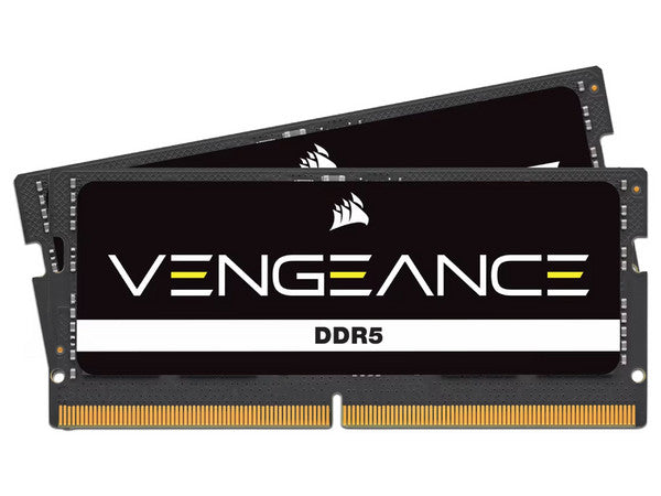 MEMORIA SODIMM DDR5 CORSAIR (CMSX16GX5M2A4800C40) 16GB 4800MT/S (2X8GB) VENGANCE, PCB NEGRO, 1.1V