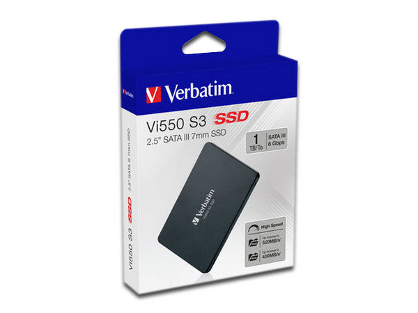 UNIDAD SSD 2.5" VERBATIM 1TB (49353) VI550, SATA3, 7MM-2