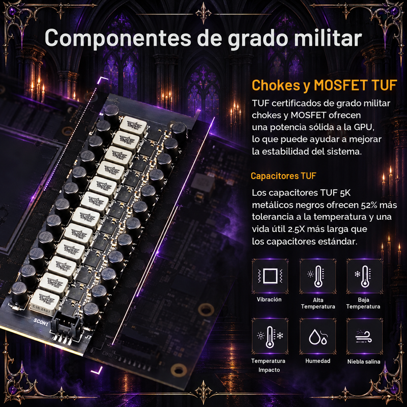 ASUS TUF Gaming GeForce RTX 5090 GPU de triple ventilador, 32GB GDDR7 (regalo sorpresa en tu compra)-8