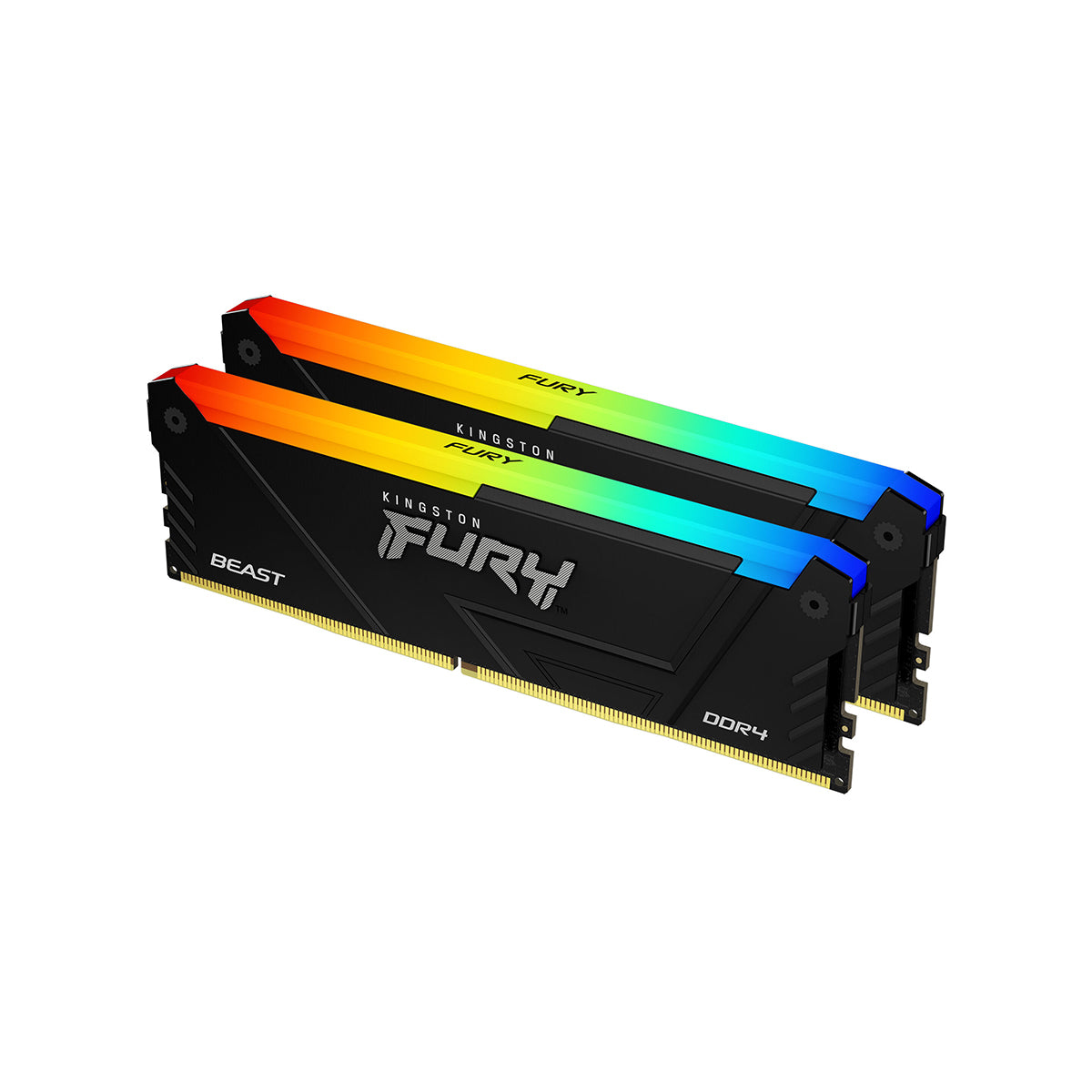 MEMORIA DIMM DDR4 KINGSTON (KF432C16BB2AK2/16) 16GB (KIT 2X8GB) 3200MHZ, CL16, FURY BEAST RGB, NON--1